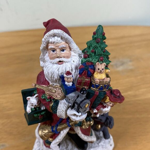 Santa's From Around The World American Santa Figurine 1994 Made in China - Picture 3 of 16
